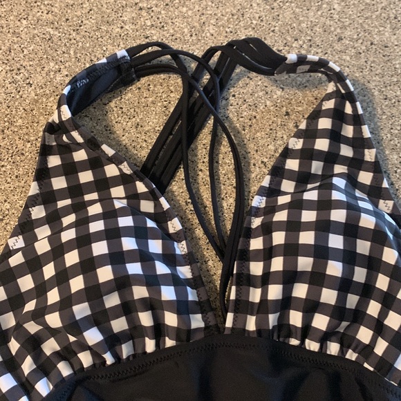 NWT CUPSHE Live on the beach CROSS STRAPPY DEEP V NECK padded BATHING SWIMSUIT♥️ - Picture 7 of 10